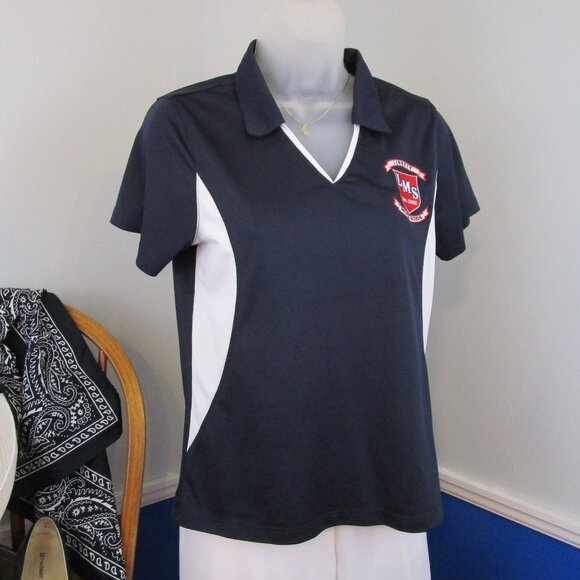 Harriton Liberty Middle School Hillsborough County Florida Navy Polo Shirt - Picture 1 of 9